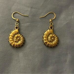 Gold Shell Earrings